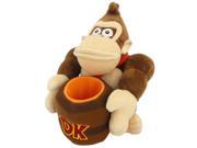 Super Mario 8 Plush Donkey Kong with Barrel