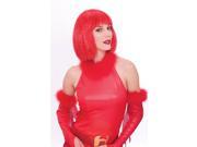 Glitzy Glamour Bob Red Adult Costume Wig One Size