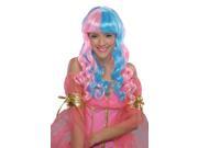Candy Fairy Costume Wig Adult Pink Blue One Size