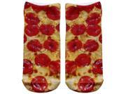 Pizza Photo Print Ankle Socks