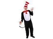 Dr. Seuss Cat In The Hat Costume Adult Large/X-Large