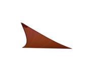 12 x12 x17 Right Triangle Sun Sail Shade Terracotta Rust