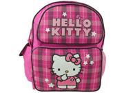 Small Backpack Hello Kitty White Star Girls New School Book Bag 820548