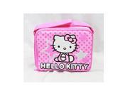 Lunch Bag Hello Kitty Pink Star and Dots New Case Girls Gifts Licensed 81401
