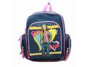 Small Backpack Barbie w Water Bottle Denim Blue New School Bag 15985