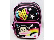 Backpack Paul Frank Black Rainbow Logo Large School Bag New 82106