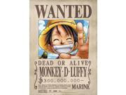 Fabric Poster One Piece New Luffy Wanted Poster Wall Scroll Art ge77533