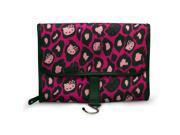 Cosmetic Bag Hello Kitty Pink Leopard Print Toiletry Case Licensed sancb0525