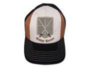 Baseball Cap Attack on Titan New Cadet Crops Brown White Hat ge32233
