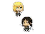 Pin Set Attack on Titan New SD Christa SD Ymir Set of 2 Licensed ge50146