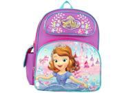 Small Backpack Disney Sofia The First Lovely Castle 12 New 645694