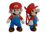 Plush Backpack Super Mario Bros. Mario 14 New 380358