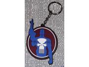 Key Chain Marvel Punisher Target Logo PVC Rubber Licensed Gift Toys k 1095 r