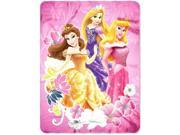 Blanket Disney Princess Shining Flowers 45x60 Fleece Throw