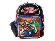 Small Backpack Nintendo Super Mario Team Mario New School Bag 078809