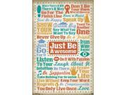 Poster Inspirational Just Be Awesome New Wall Art 22 x34 rp13540