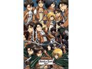 Poster Attack on Titan Collage New Wall Art 22 x34 rp14037