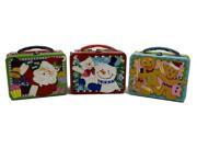 Small Lunch Box Holiday Christmas Metal Tin New 974357 6 1 Style Only