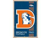 Poster NFL Denver Broncos Retro Logo New Wall Art 22 x34 rp13172