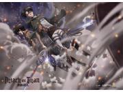 Wall Scroll Attack on Titan New Eren Levi Smoke Toys Licensed ge60850