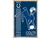 Poster NFL Indianapolis Colts Retro Logo New Wall Art 22 x34 rp13175