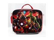 Lunch Bag Marvel Avengers All Heroes Black Red New a02259