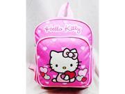 Mini Backpack Hello Kitty Glitter Heart Pink School Bag 10 New Gifts 83068
