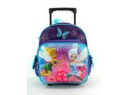 Small Rolling Backpack Disney Tinkerbell Fairies Pixie Dust New Bag 616786