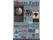 Poster Zombie Zombie Facts Wall Art Licensed Gifts Toys 241062