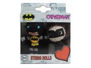 Cell Phone Charm DC Comic Batman Catwoman String Doll Set k dc 0059 v s
