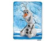 Micro Raschel Throws Disney Frozen Olaf Chills Thrills Fleece New 269392