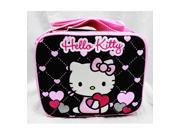 Lunch Bag Hello Kitty Glitter Heart Black New Gifts Licensed Girl Toys 83071
