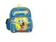 Small Backpack Spongebob Squarepants Blue Boys New School Bag 618728