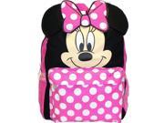 Small Backpack Disney Minnie Mouse Face Ears New School Bag 625955