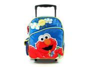 Small Rolling Backpack Sesame Street Elmo Big Sun New School Bag 078328