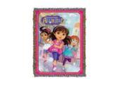 Tapestry Throw Dora Friends Adventure Awaits Woven Blanket New 287440