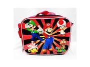 Lunch Bag Nintendo Super Mario Black Red Kit Case Boys New sd24757