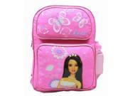 Backpack Barbie Butterfly w Water Bottle Large School Bag New 31063