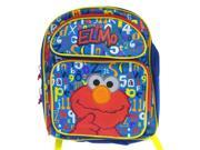 Medium Backpack Sesame Street Elmo Words Text New School Bag ss6597