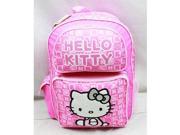 Backpack Hello Kitty Pink Box Checker Large School Bag New 82348