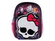 Backpack Monster High Skull Logo w Detachable Organizer School Bag 092317