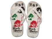 Foot Wear Black Butler New Ciel Sebastian Grell Flip Flop Slippers ge74519