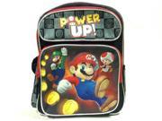 Small Backpack Nintendo Super Mario Black Power Up School Bag New 405884