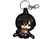 Key Chain Attack on Titan New SD Mikasa PU Anime Licensed ge37303