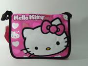 Messenger Bag Hello Kitty Stand w Pink Hearts New Licensed Girls 631987