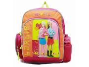 Small Backpack Barbie w Water Bottle Flower Rainbow New Bag 15997