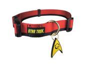 Pets Supply Dog Collar Star Trek Uniform Red S 9 11 New ST205