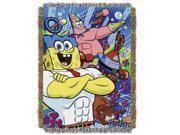 Tapestry Throw Spongebob Movie Snack Attack Woven Blanket New 284661