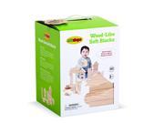 Baby Toy Edushape Wood Like Soft Blocks 80 Pc New 715071