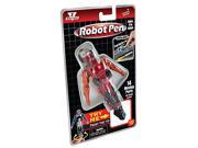 Pen Z Wind Ups Proton Red Robot Z Writer Game New 55109